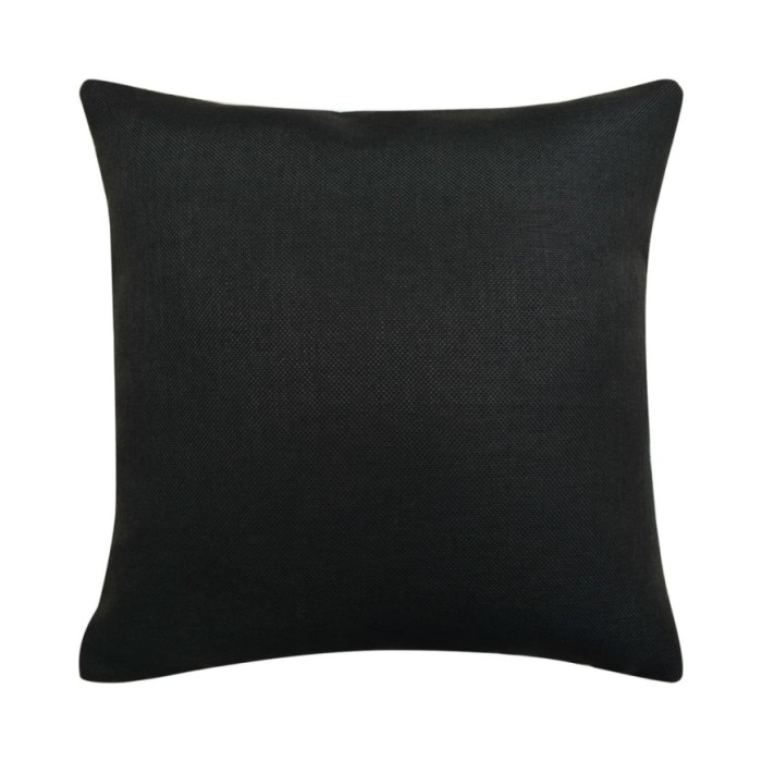 Housses de coussin 4 pcs Aspect de lin Noir 40x40 cm