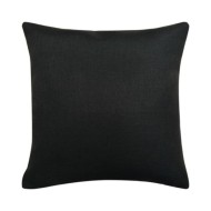 Housses de coussin 4 pcs Aspect de lin Noir 40x40 cm