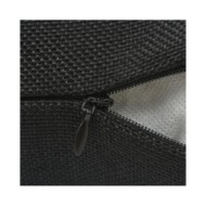 Housses de coussin 4 pcs Aspect de lin Noir 40x40 cm