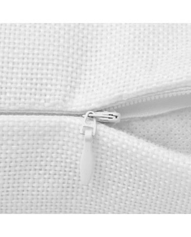 Housses de coussin 4 pcs Aspect de lin Blanc 50x50 cm