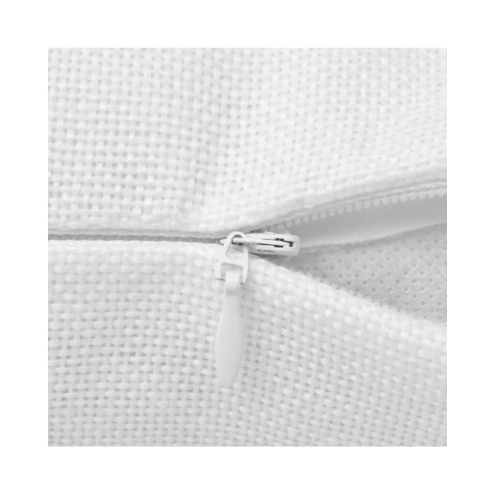 Housses de coussin 4 pcs Aspect de lin Blanc 50x50 cm