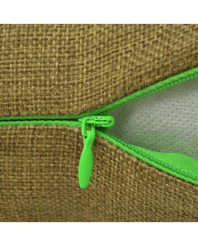 Housses de coussin 4 pcs Aspect de lin Vert 50x50 cm