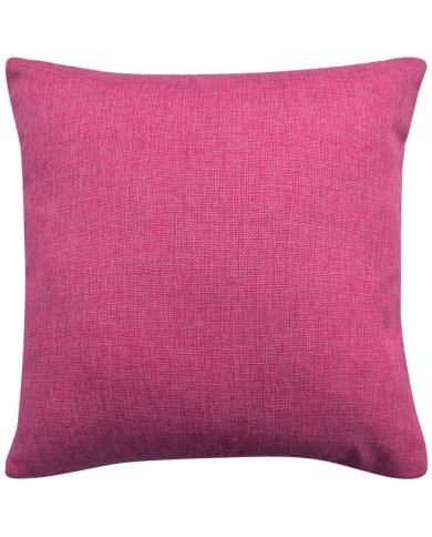 Housses de coussin 4 pcs Aspect de lin Rose 80x80 cm
