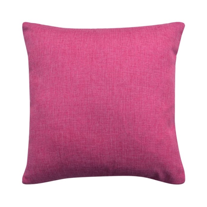 Housses de coussin 4 pcs Aspect de lin Rose 80x80 cm
