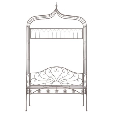Banc de jardin 122 cm Fer Marron antique