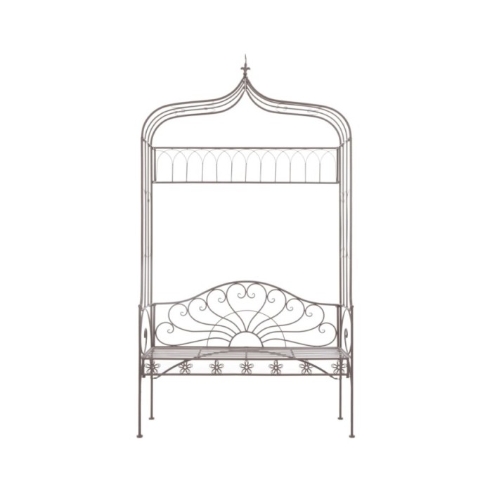 Banc de jardin 122 cm Fer Marron antique
