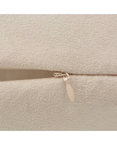 Housse de coussin 4 pcs 50 x 50 cm Polyester Faux Daim Beige