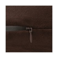 Housse de coussin 4 pcs 80 x 80 cm Polyester Faux Daim Marron