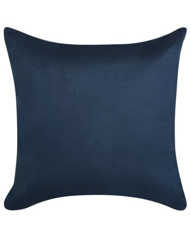 Housse de coussin 4 pcs 80x80cm Polyester Faux Daim Bleu marin