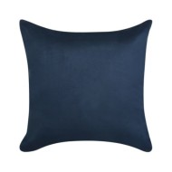Housse de coussin 4 pcs 80x80cm Polyester Faux Daim Bleu marin