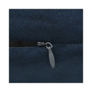 Housse de coussin 4 pcs 80x80cm Polyester Faux Daim Bleu marin