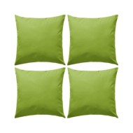 Oreiller d'extérieur 4 pcs 45 x 45 cm Vert pomme