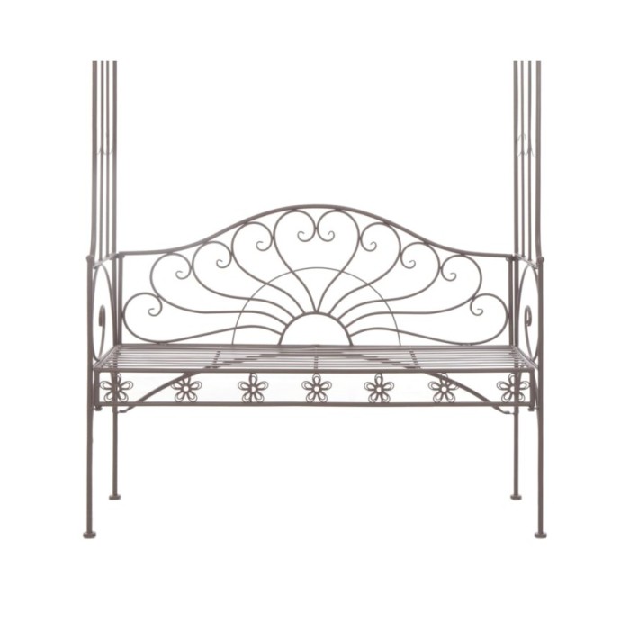 Banc de jardin 122 cm Fer Marron antique