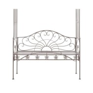 Banc de jardin 122 cm Fer Marron antique