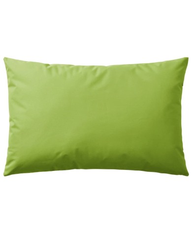 Oreiller d'extérieur 2 pcs 60 x 40 cm Vert pomme