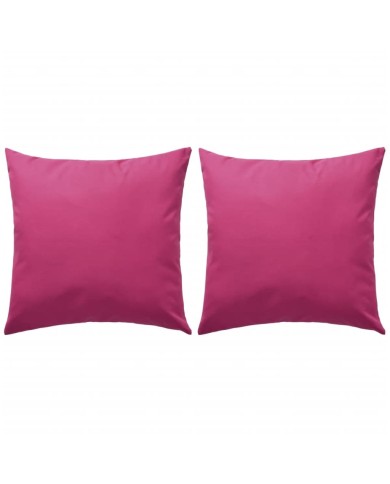 Oreillers d'extérieur 2 pcs 45 x 45 cm Rose