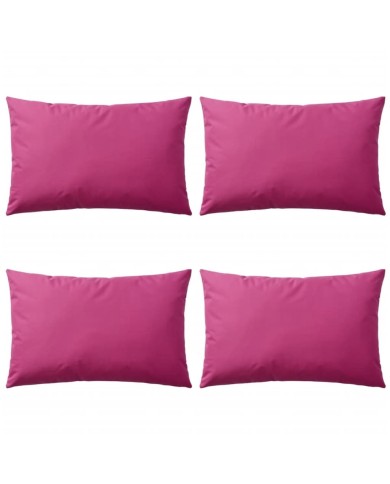 Oreiller d'extérieur 4 pcs 60 x 40 cm Rose