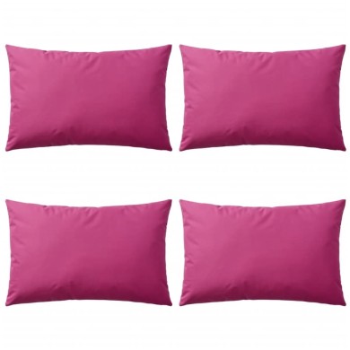 Oreiller d'extérieur 4 pcs 60 x 40 cm Rose