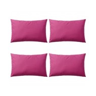 Oreiller d'extérieur 4 pcs 60 x 40 cm Rose