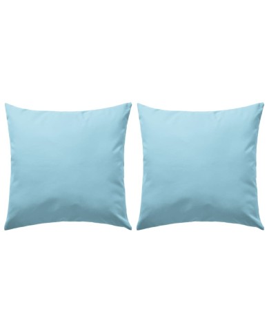 Oreiller d'extérieur 2 pcs 45 x 45 cm Bleu clair