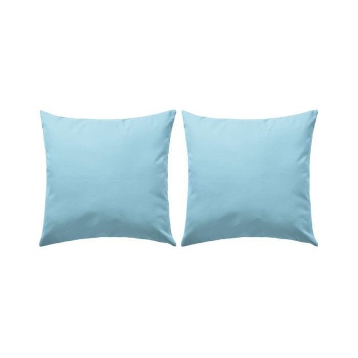Oreiller d'extérieur 2 pcs 45 x 45 cm Bleu clair