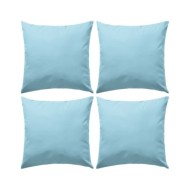 Oreiller d'extérieur 4 pcs 45 x 45 cm Bleu clair