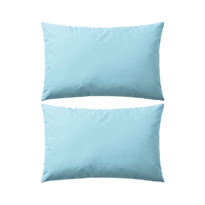 Oreiller d'extérieur 2 pcs 60 x 40 cm Bleu clair