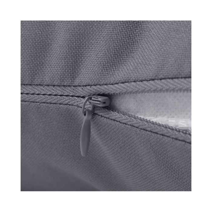 Oreiller d'extérieur 2 pièces 60 x 40 cm Gris