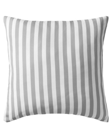 Oreiller d'extérieur 2 pcs Impression rayure 45 x 45 cm Gris