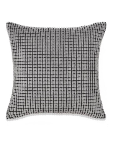 Jeu de coussin 2 pcs Velours 45 x 45 cm Gris