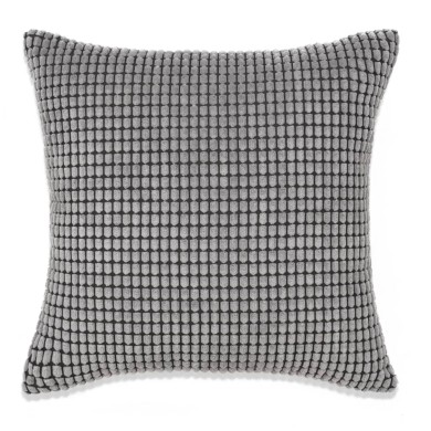 Jeu de coussin 2 pcs Velours 45 x 45 cm Gris