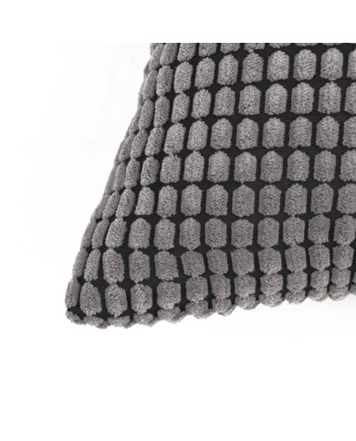 Jeu de coussin 2 pcs Velours 45 x 45 cm Gris
