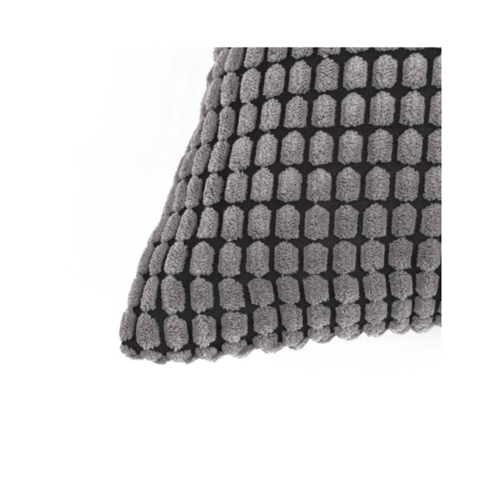Jeu de coussin 2 pcs Velours 45 x 45 cm Gris