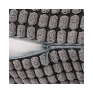 Jeu de coussin 2 pcs Velours 45 x 45 cm Gris