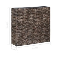 Lit surélevé de jardin avec 4 pots Jacinthe d'eau  Marron