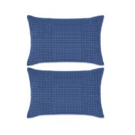 Jeu de coussin 2 pcs Velours 40 x 60 cm Bleu