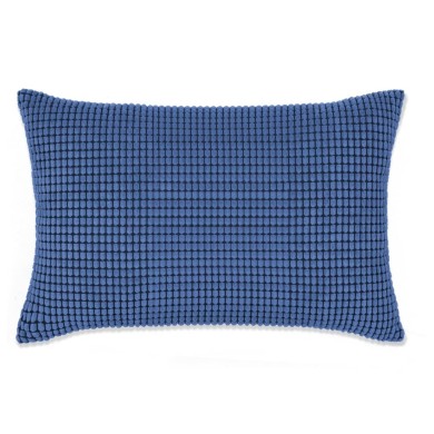 Jeu de coussin 2 pcs Velours 40 x 60 cm Bleu