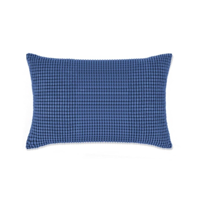 Jeu de coussin 2 pcs Velours 40 x 60 cm Bleu