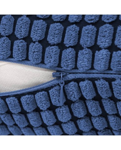 Jeu de coussin 2 pcs Velours 40 x 60 cm Bleu