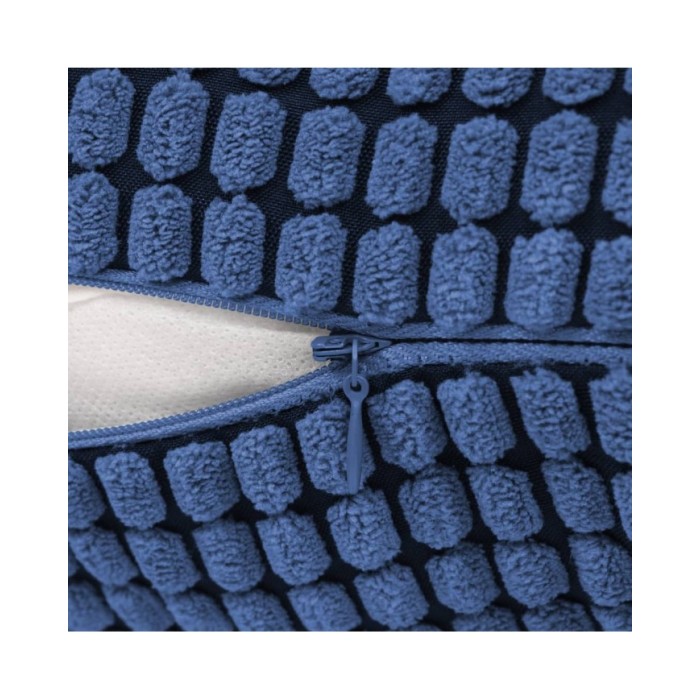 Jeu de coussin 2 pcs Velours 40 x 60 cm Bleu