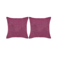Jeu de coussin 2 pcs Velours 60 x 60 cm Rose