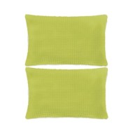 Jeu de coussin 2 pcs Velours 40 x 60 cm Vert