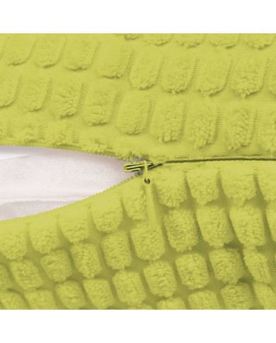 Jeu de coussin 2 pcs Velours 60 x 60 cm Vert