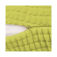 Jeu de coussin 2 pcs Velours 60 x 60 cm Vert