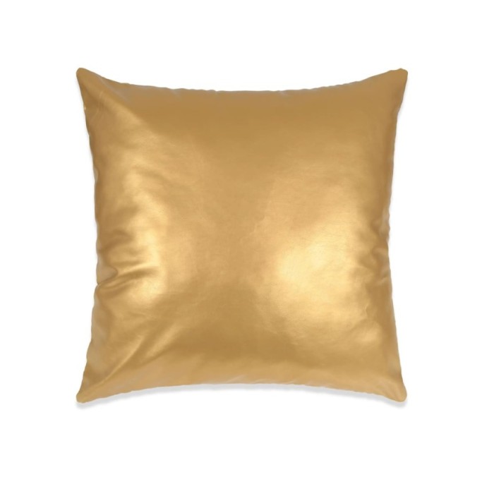 Jeu de coussin 2 pcs PU 60 x 60 cm Doré