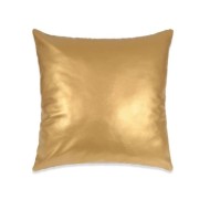 Jeu de coussin 2 pcs PU 60 x 60 cm Doré