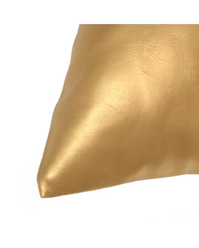 Jeu de coussin 2 pcs PU 60 x 60 cm Doré