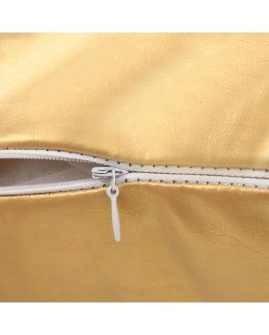 Jeu de coussin 2 pcs PU 60 x 60 cm Doré