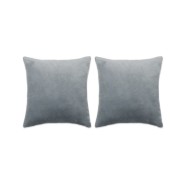 Coussins 2 pcs Tissu 45x45 cm Gris