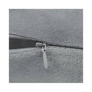 Coussins 2 pcs Tissu 45x45 cm Gris